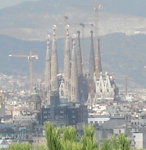 Sagrada Familia vista desde Montju�c - Barcelona